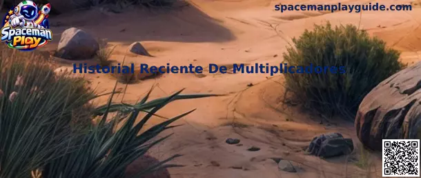 Vista informativa del historial reciente de multiplicadores de Spaceman Play